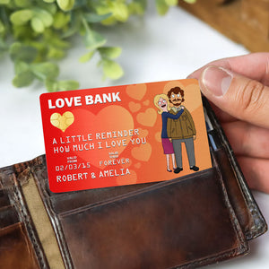 Personalized Gifts For Couple Wallet Card, Unlimited Love Bank 02qhti301224hg-Homacus