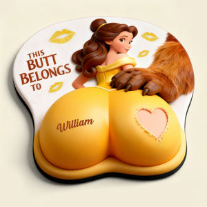 Cheeky Touch Couple 3D Mouse Pad - Personalized Gifts For Couples 03PGTI300126-Homacus