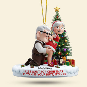 Old Naughty Couple Ornament - Personalized Gifts For Couple 03ohti100925-Homacus