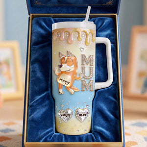 Puppy Mum and Kids Tumbler - Personalized Gifts For Mother 05pgti230426-Homacus