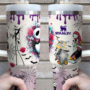 Gothic Skeleton Couple 40oz Luminous Tumbler - Trendy Gifts For Couples 89laxx180725-Homacus