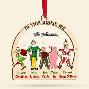 Personalized Gifts For Family Ornament, Classic Christmas Movies 04qhti241024-Homacus