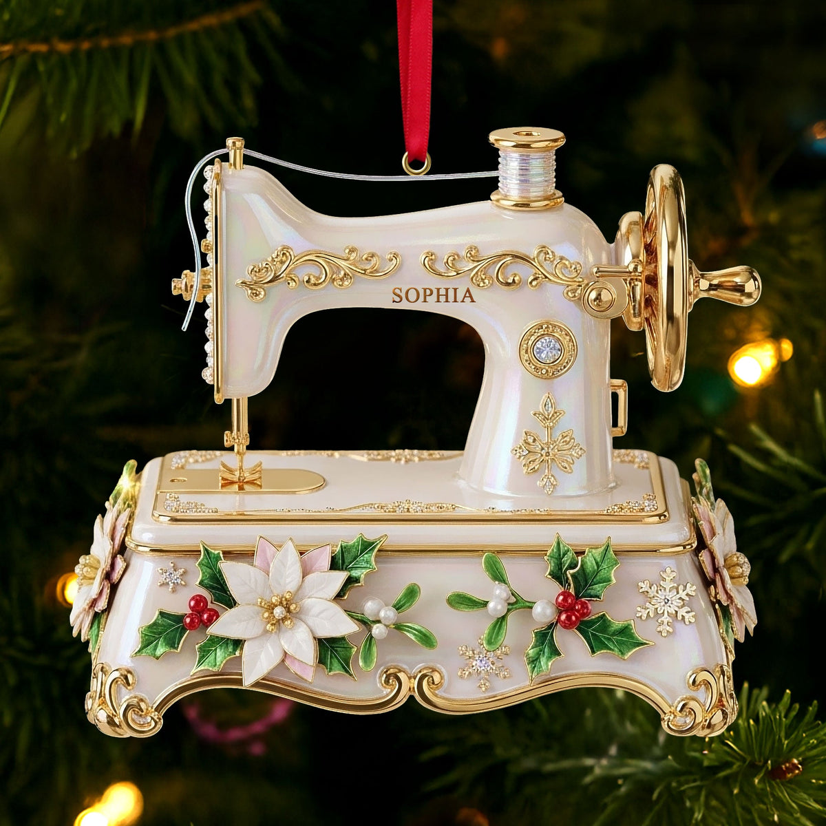 Sewing Machine Ornament - Personalized Gifts For Sewing Lovers 04pgti091025-Homacus