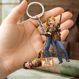 Hunting Couple Keychain - Personalized Gifts For Couple Keychain 02HUTI190126HG-Homacus