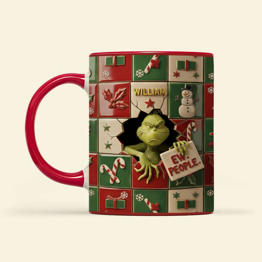 Funny Green Monster Coffee Accent Mug - Personalized Gifts For Christmas Coffee Mug 01TGTI101125-Homacus