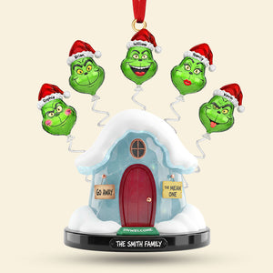 Green Monster Family Ornament - Personalized Gift For Family Christmas Ornament 02OHTI191125-Homacus