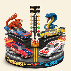 Festive Burnout Showdown – Personalized Drag Racing Gifts For Gearheads 03qhti040725-Homacus