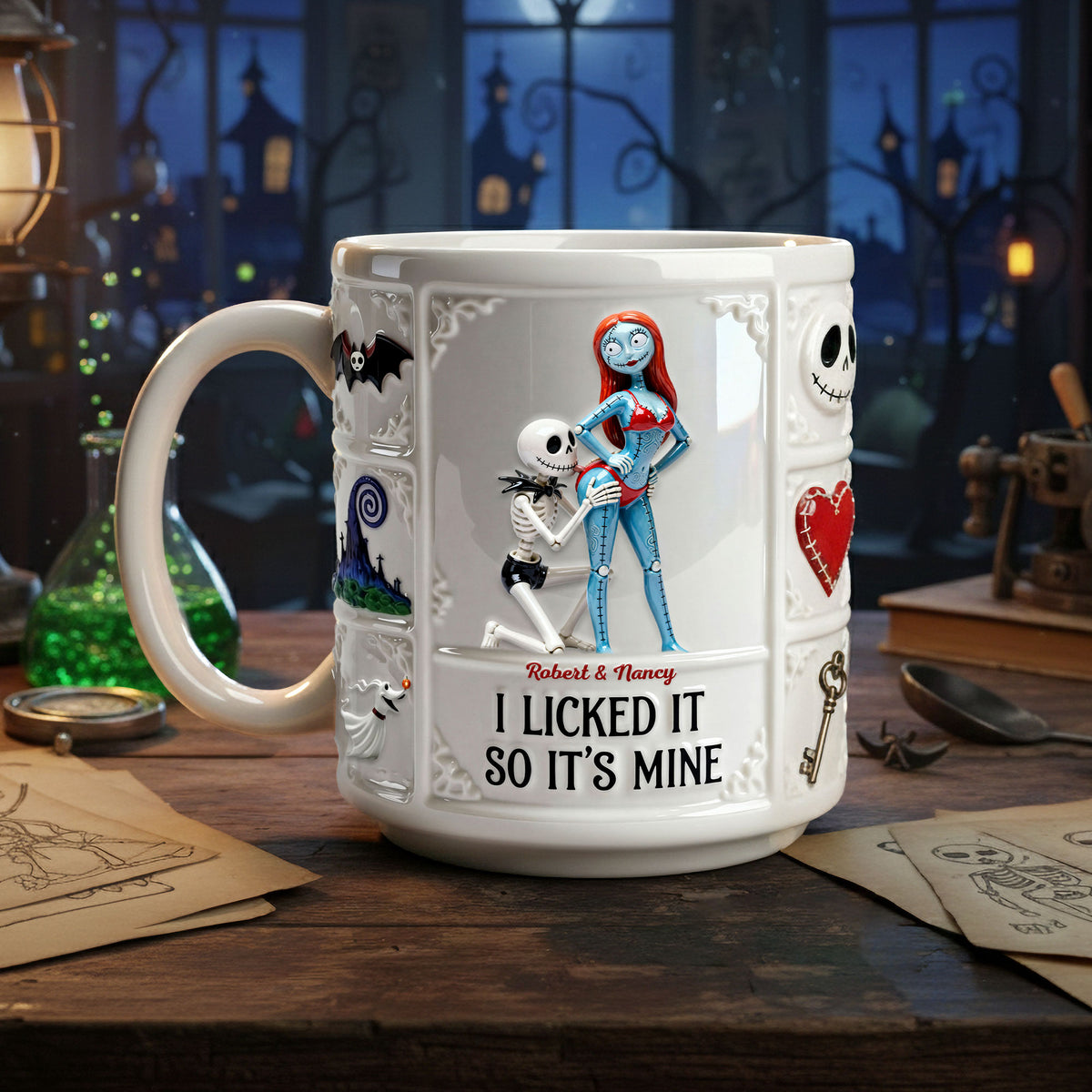 Naughty Couple White Mug - Personalized Gifts For Couples 01ohti050126-Homacus