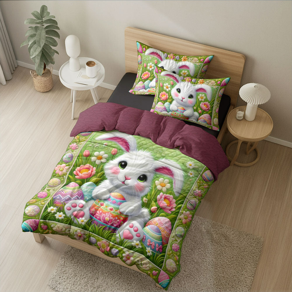 Personalized Gifts For Rabbit Quilt Bed Set Easter Day 03xqti150125-Homacus