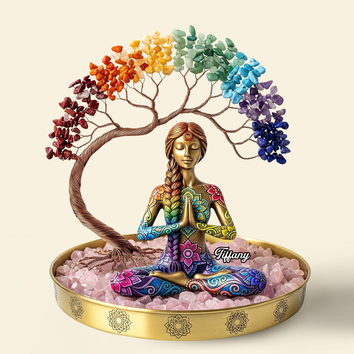 Yoga Girl Plaque - Personalized Gifts For Yoga Lovers 03nati090625-Homacus