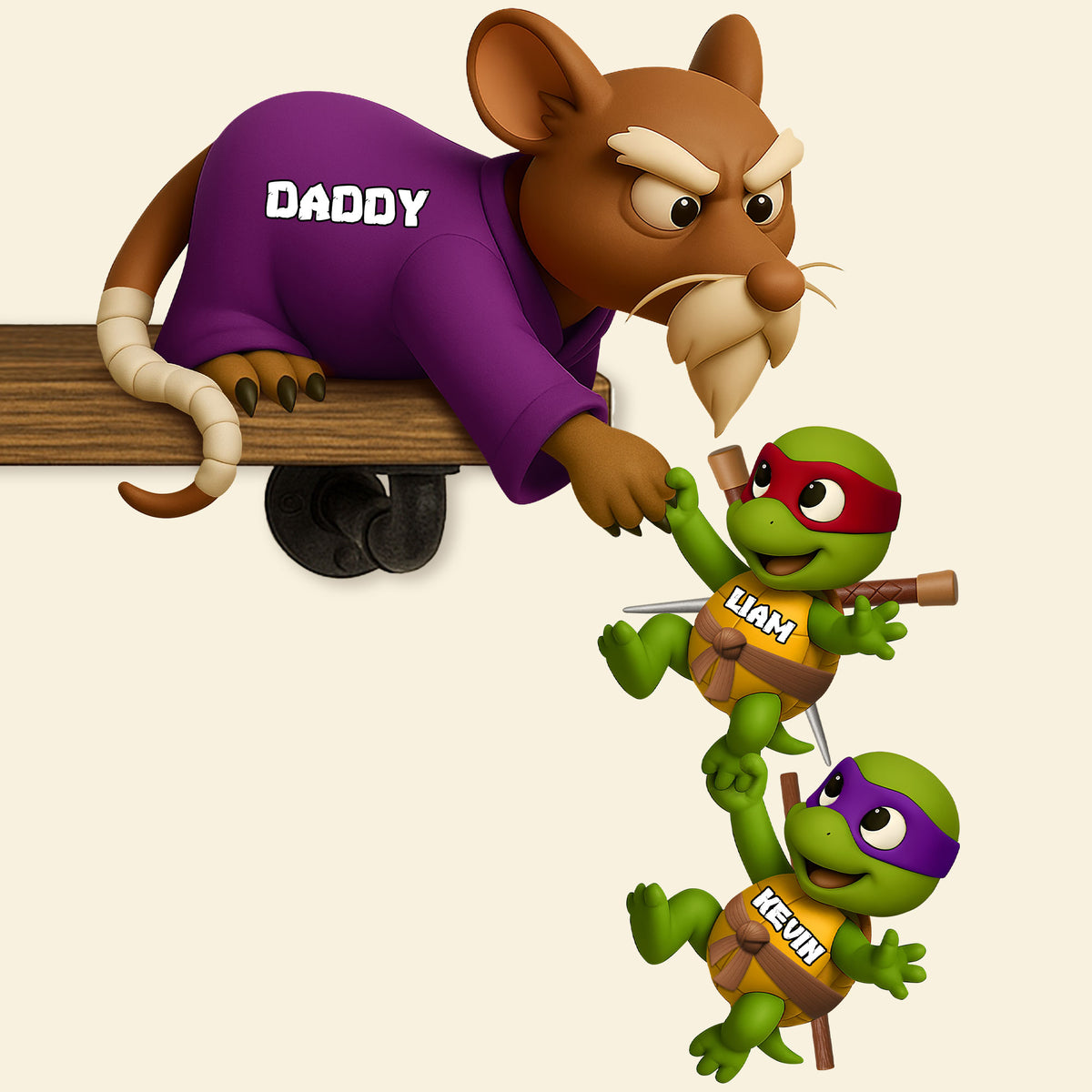 Turtle Dad Plaque Personalized Gifts For Dad 05ohti260425-Homacus