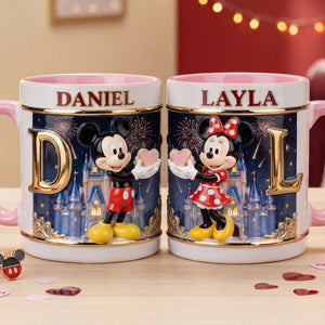 Alphabet Couple Coffee Accent Mug - Personalized Gifts For Couple Coffee Mug 01KITI160126-Homacus