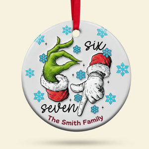 Funny Green Monster Ornament - Personalized Gift For Christmas Ornament 01HUTI181125-Homacus