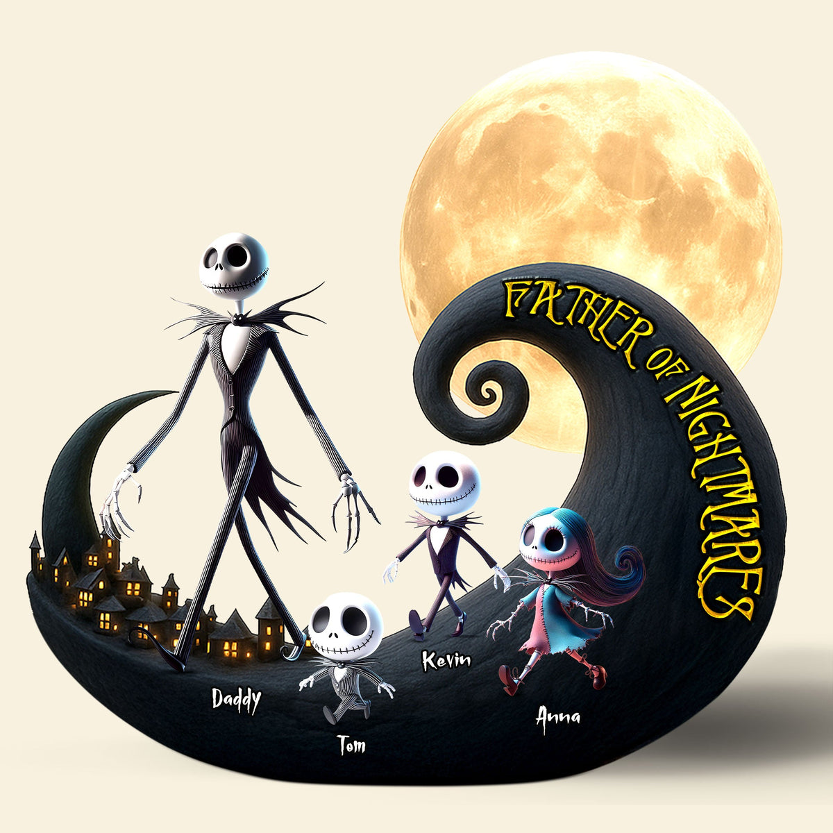 Nightmare Dad Plaque - Personalized Gifts For Dad 01ohti030525-Homacus