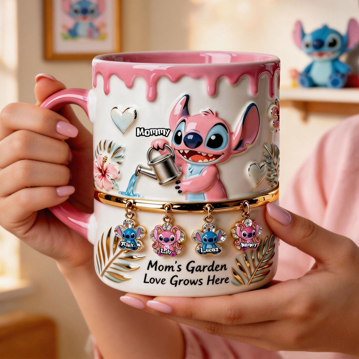 Mom's Garden Love Coffee Accent Mug - Personalized Gifts For Mom 02TGTI020426-Homacus