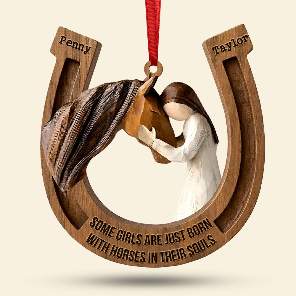 Horseshoe Ornament - Personalized Gifts For Horse Lover Christmas Ornament 04TGTI011125-Homacus