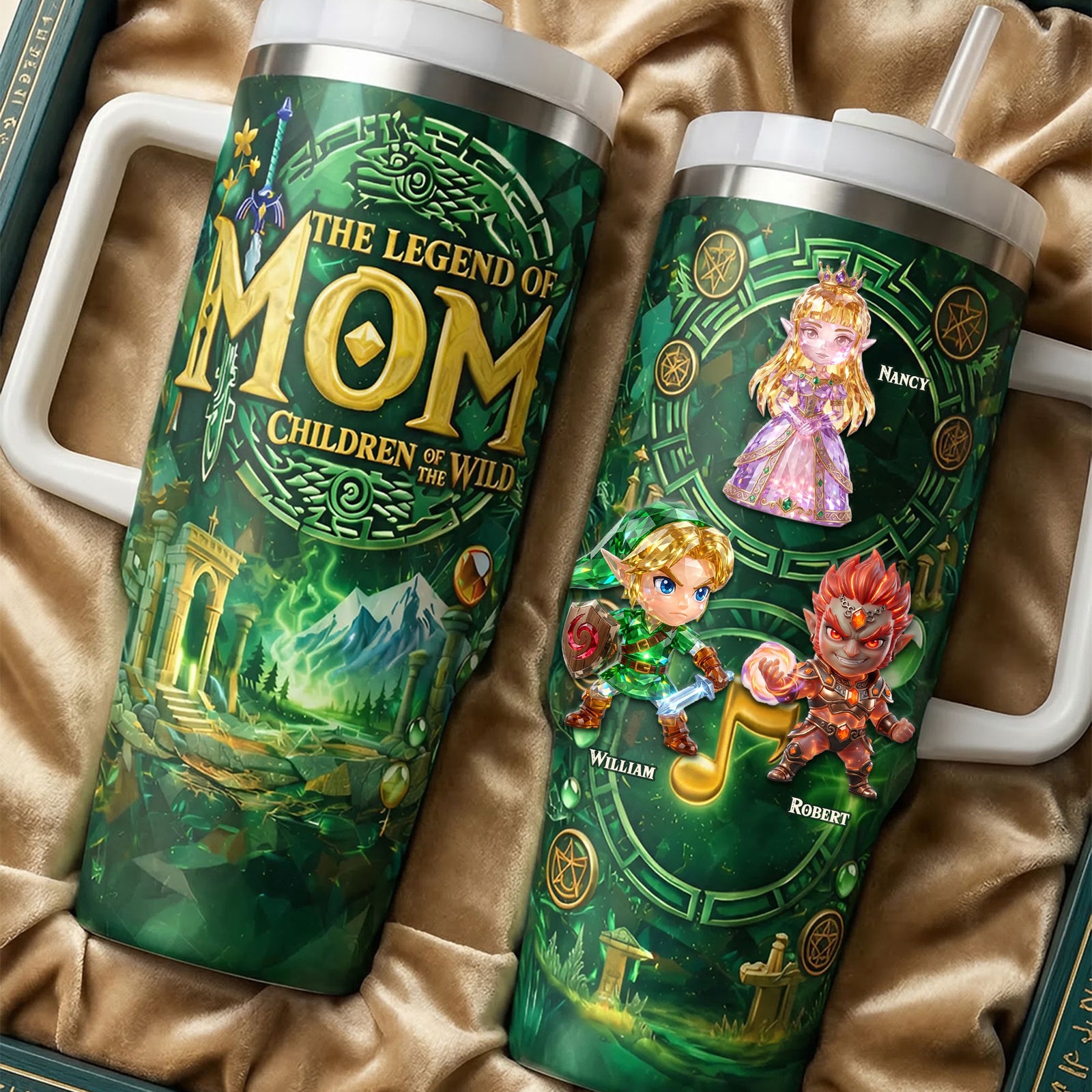 Mom Adventure 40oz Tumbler – Personalized Fantasy Mother's Day Gifts 02ohti180326-Homacus