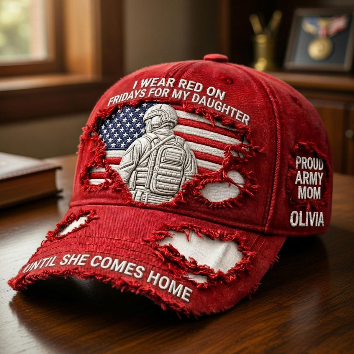 Proud Military Mom Classic Cap - Personalized Gifts For Mom 01TGTI280326-Homacus