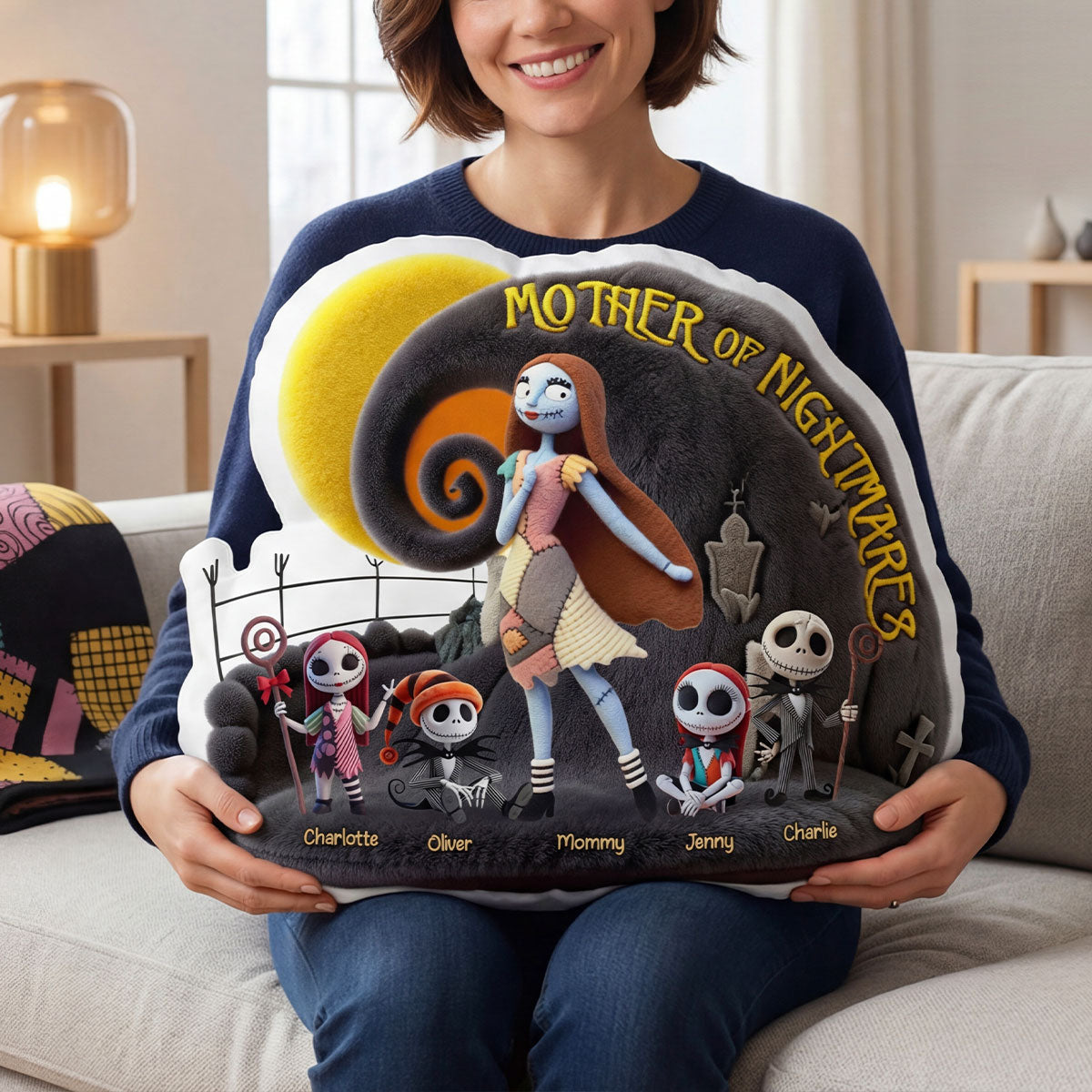 Love Mother Custom Shape Pillow - Personalized Gifts For Moms 04ohti250326-Homacus