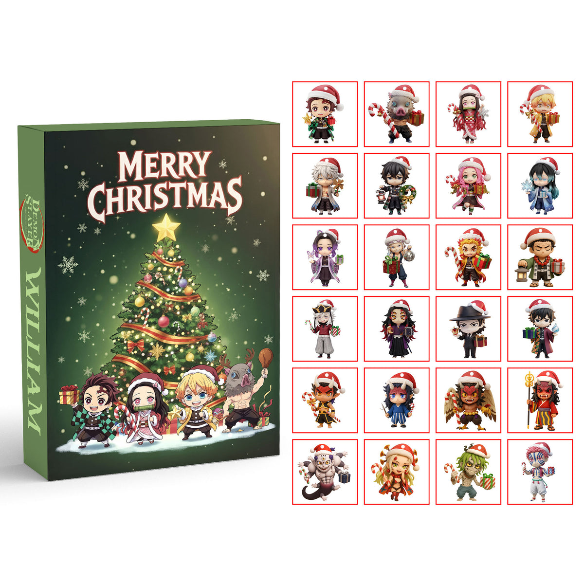 Anime Christmas Advent Calendar Blind Box - Personalized Gifts For Anime Lovers 03pgti111025-Homacus