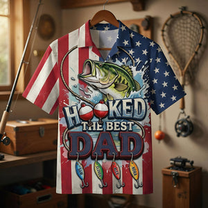 Hooked The Best Dad Hawaiian Shirt Personalized Gifts For Dad 03PATI150426-Homacus