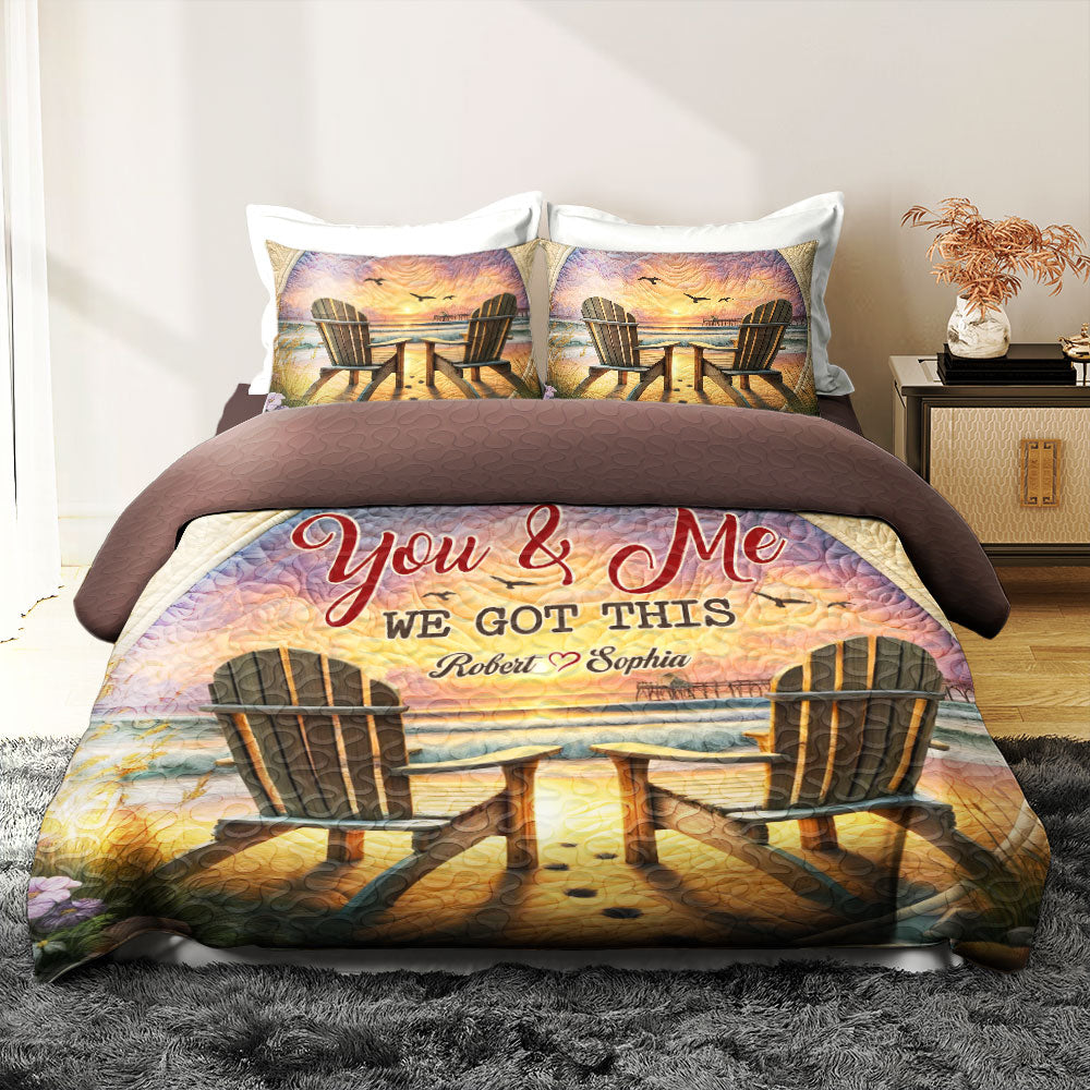 Personalized Gifts For Couple Quilt Bedding Set 03kati140125-Homacus