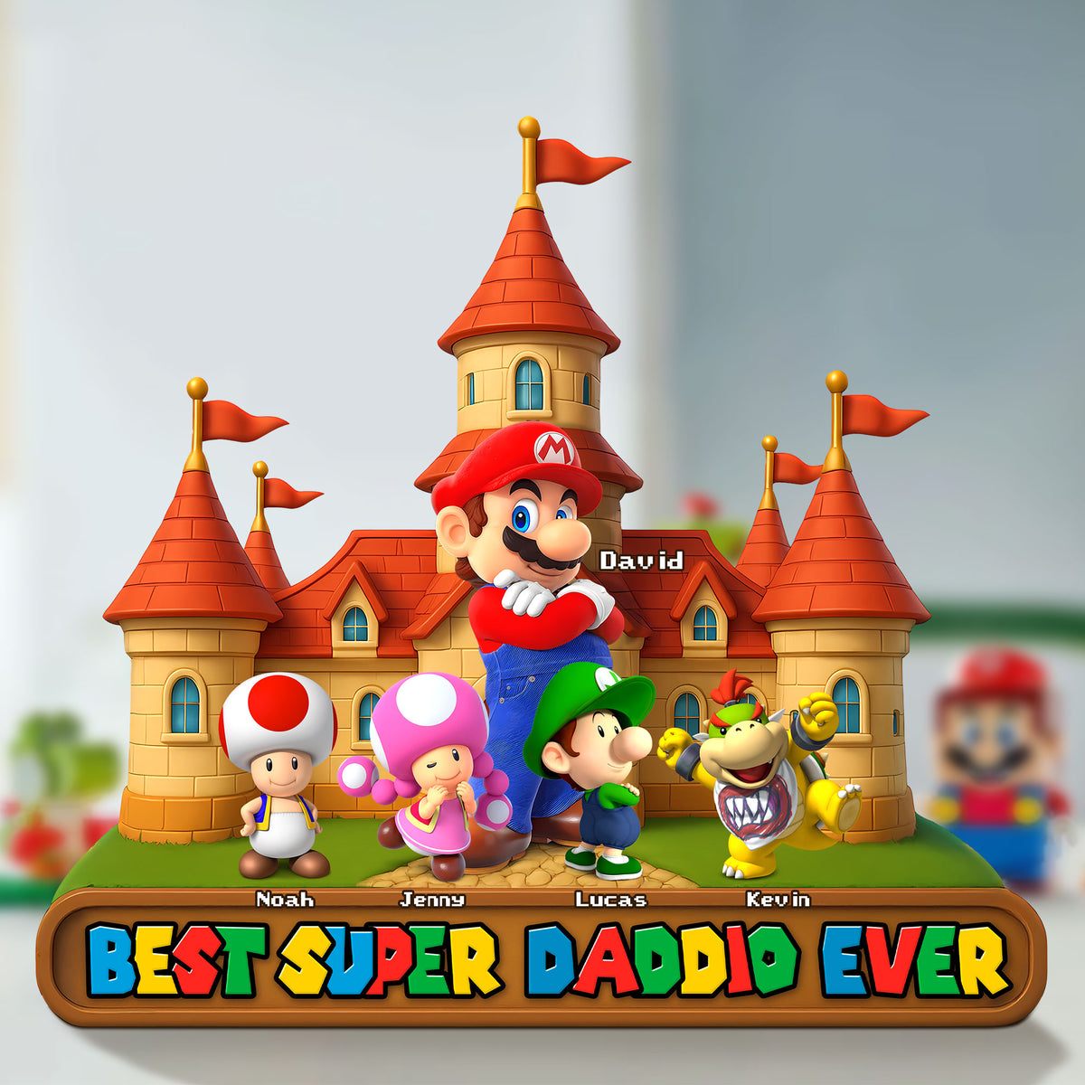 Personalized Gifts For Dad Acrylic Plaque Best Super Dad Ever 032OHTI110425-Homacus