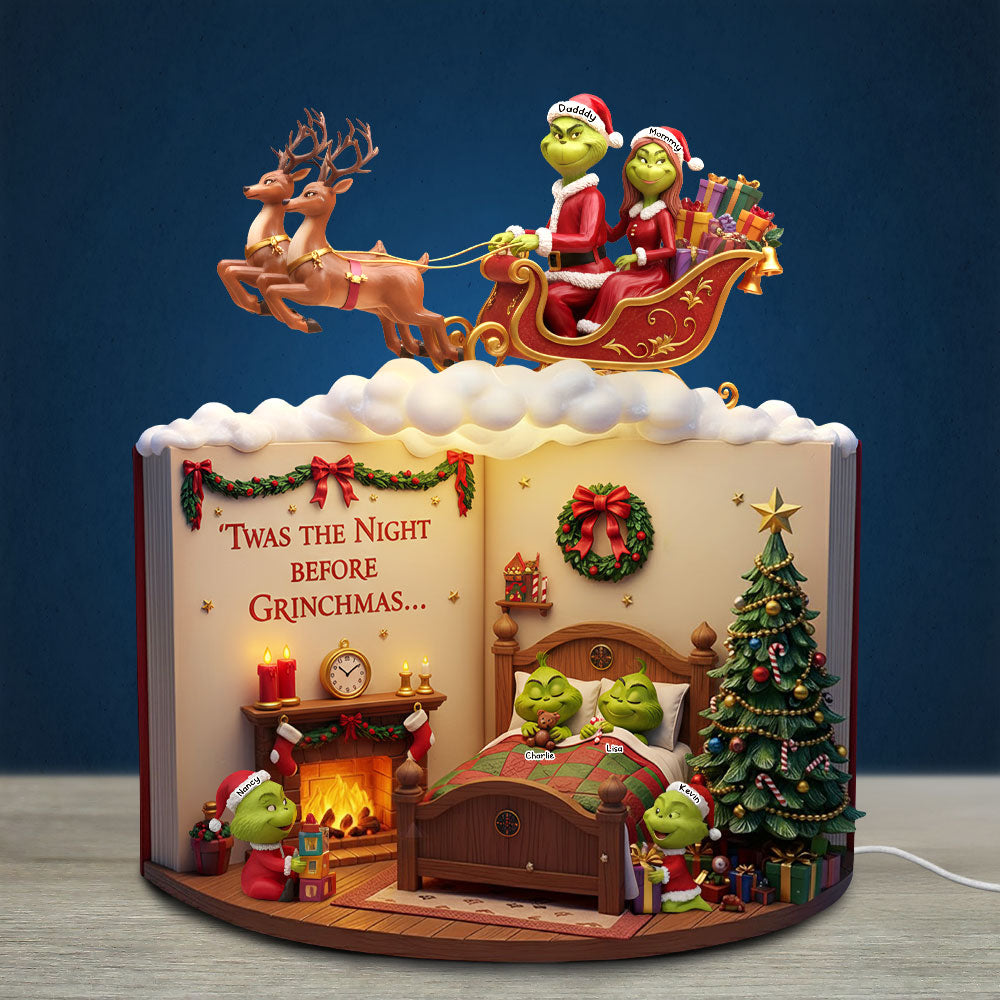 Green Family Storybook Light Box - Personalized Gift For Family 02PATI041125-Homacus