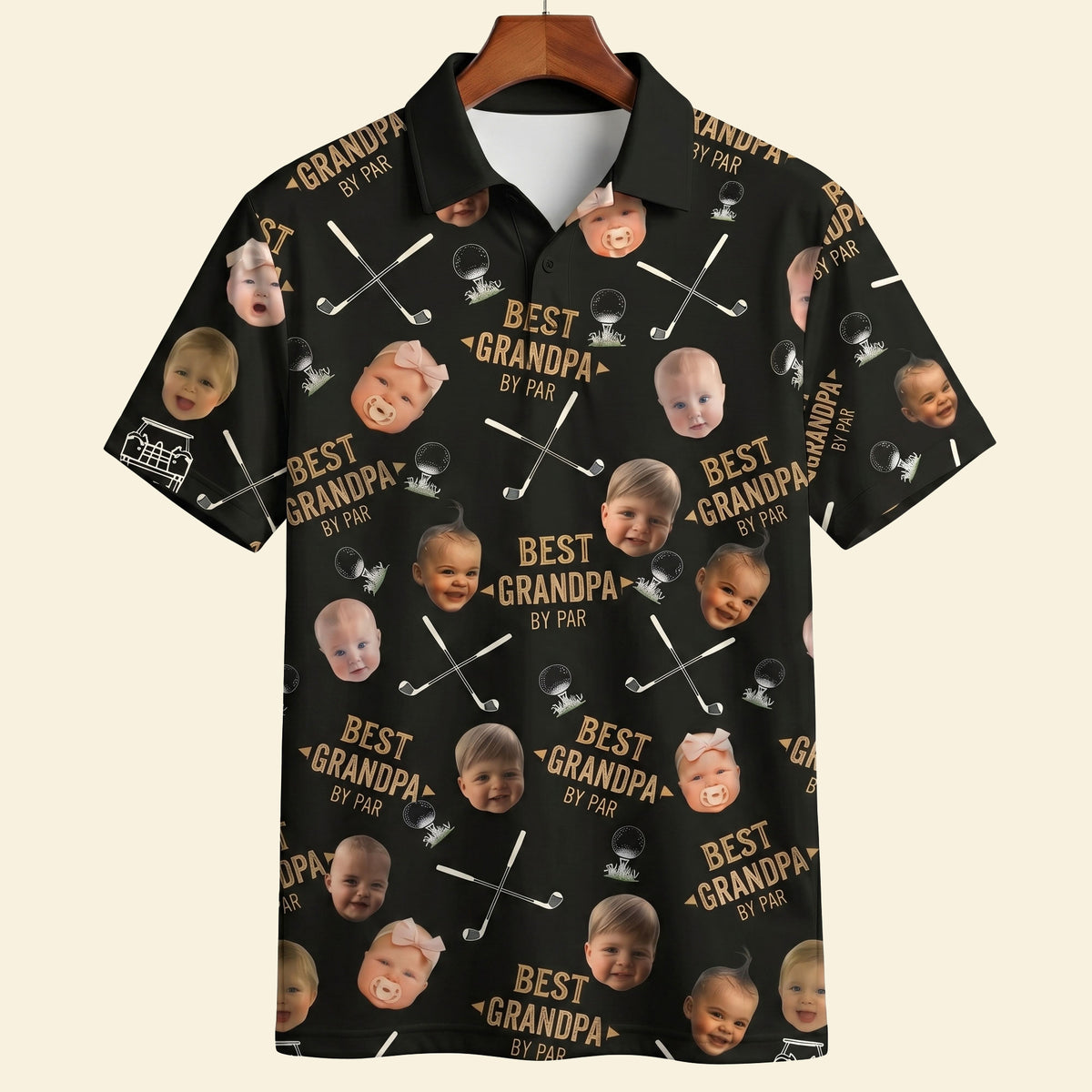 Custom Photo Best Dad By Par Shirt, Personalized Gifts For Golf Dads 03qhti080526-Homacus