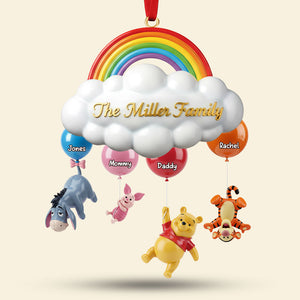 Floating Family Rainbow Ornament - Personalized Gift For Family 02NATI221125-Homacus