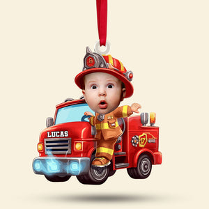 Custom Photo Gifts For Kid Firefighter Ornament 03ohti211124-Homacus