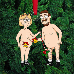 Personalized Christmas Gift For Couple Ornament Naughty Couple 063ACTI041124PA-Homacus