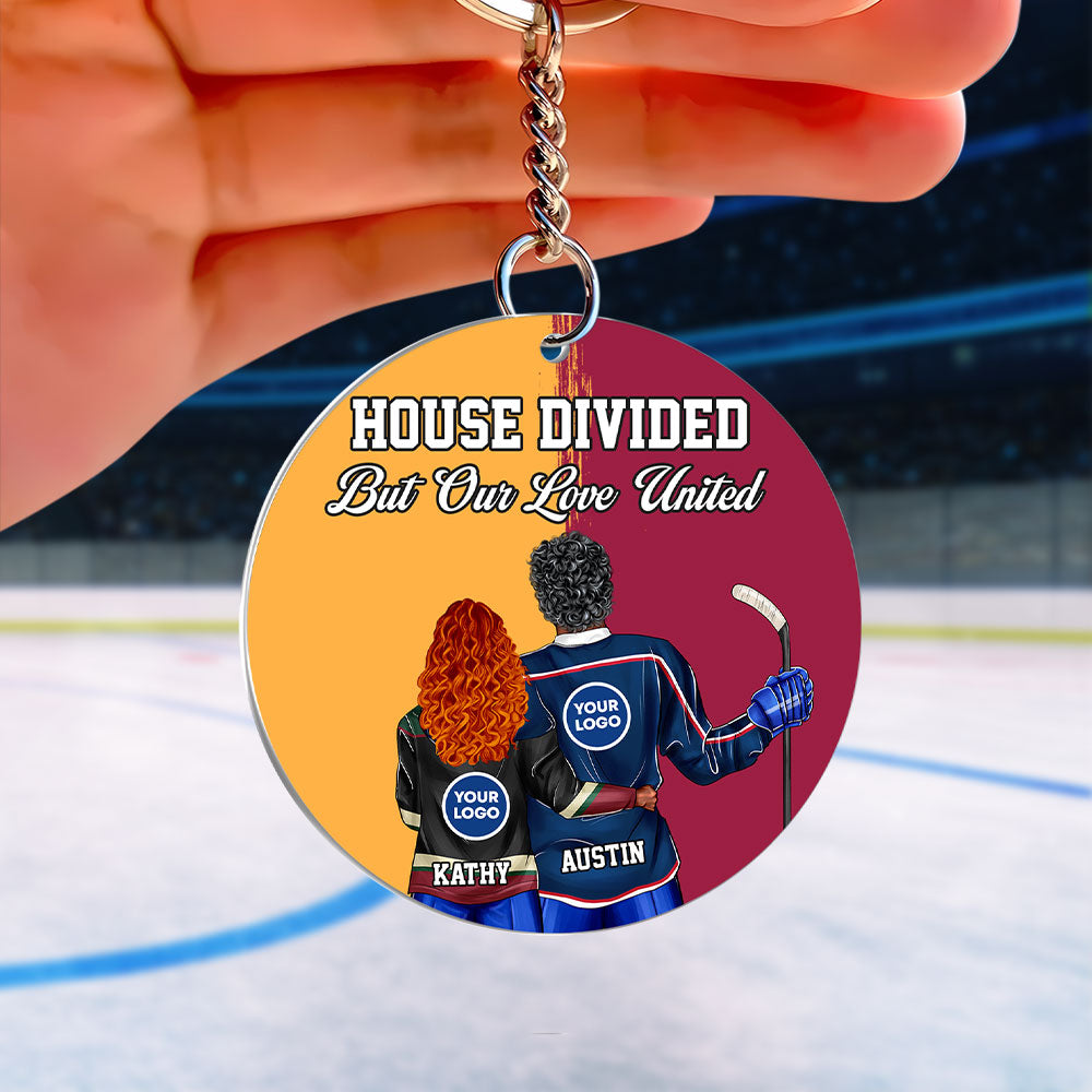 Personalized Gifts For Hockey Couple Keychain 04huti240125-Homacus