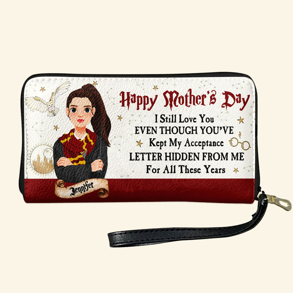 Personalized Gifts For Mom Twill Faux Leather Wallet 03huti070325pa-Homacus