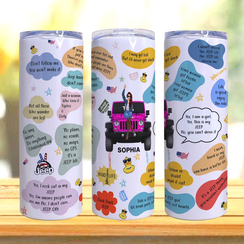 Personalized Gifts For Car Lovers Skinny Tumbler 01HUDC290624TM-Homacus