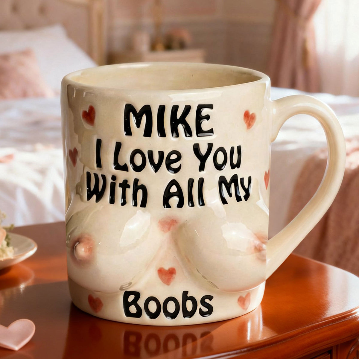 Naughty Boobs Coffee Mug - Personalized Gifts For Couple Coffee Mug 04NATI140125-Homacus