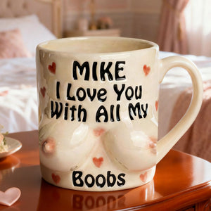 Naughty Boobs Coffee Mug - Personalized Gifts For Couple Coffee Mug 04NATI140125-Homacus