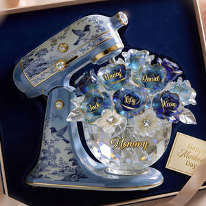 Baking Mixer Toile de Jouy Acrylic Plaque - Personalized Gifts For Mom 04PGTI310326-Homacus