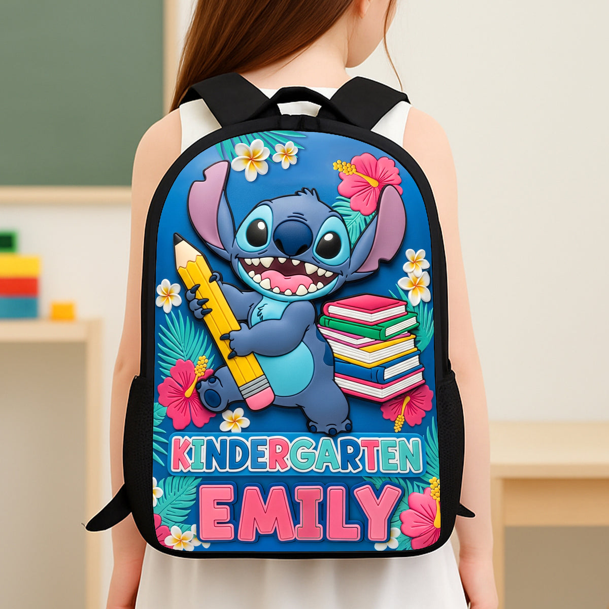 Cute Alien School Bag - Personalized Gifts For Kids 05huti010825-Homacus