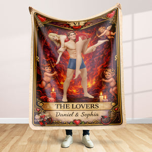 The Lovers Blanket - Personalized Gifts For Couple 01huti020226-Homacus
