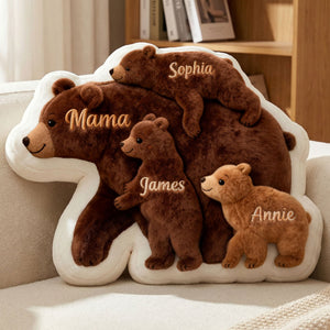 Caring Bear Mom Custom Shape Pillow - Personalized Gifts For Mom 02qhti270226-Homacus