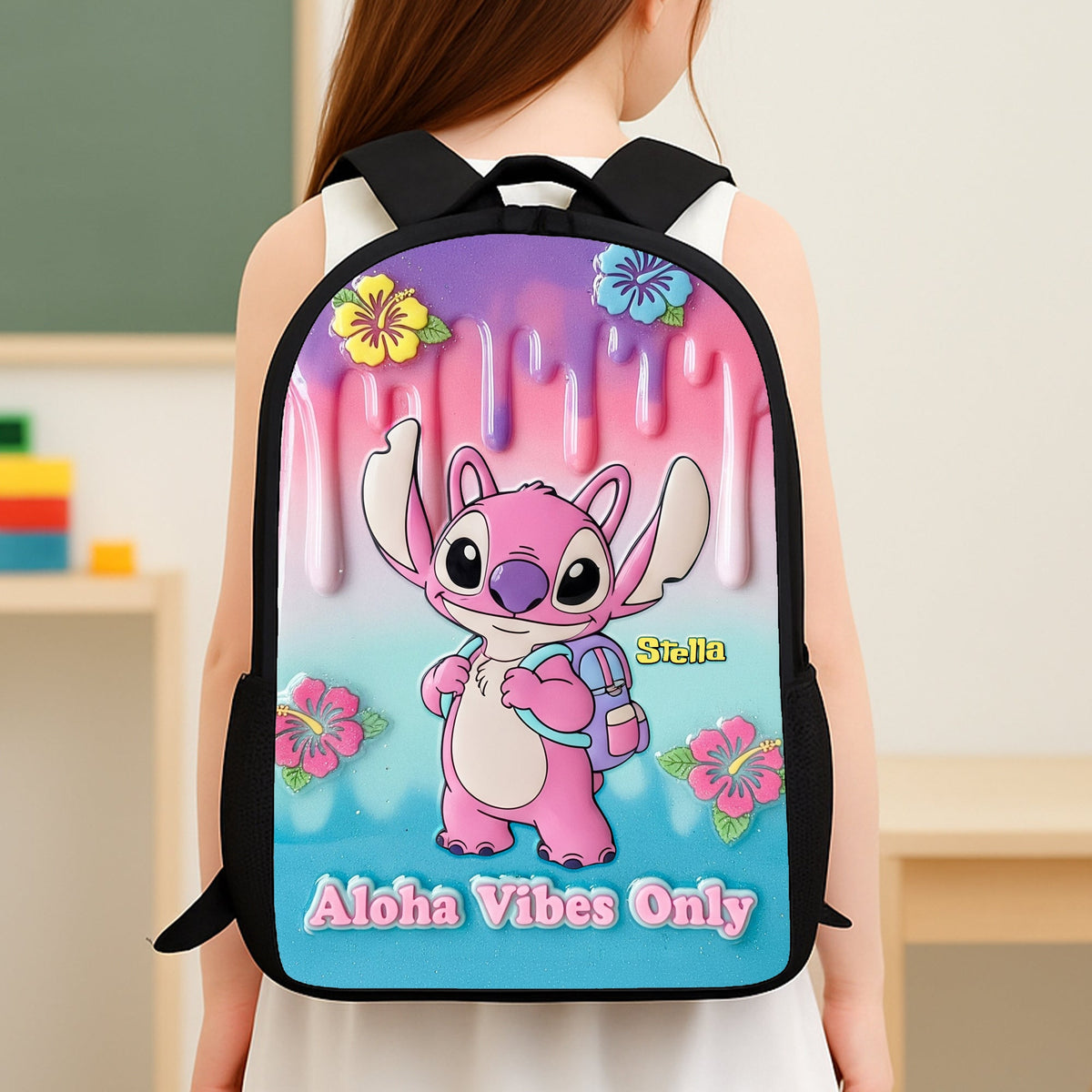 Aloha Vibe School Bag - Personalized Gifts For Kids 01pgti080825-Homacus