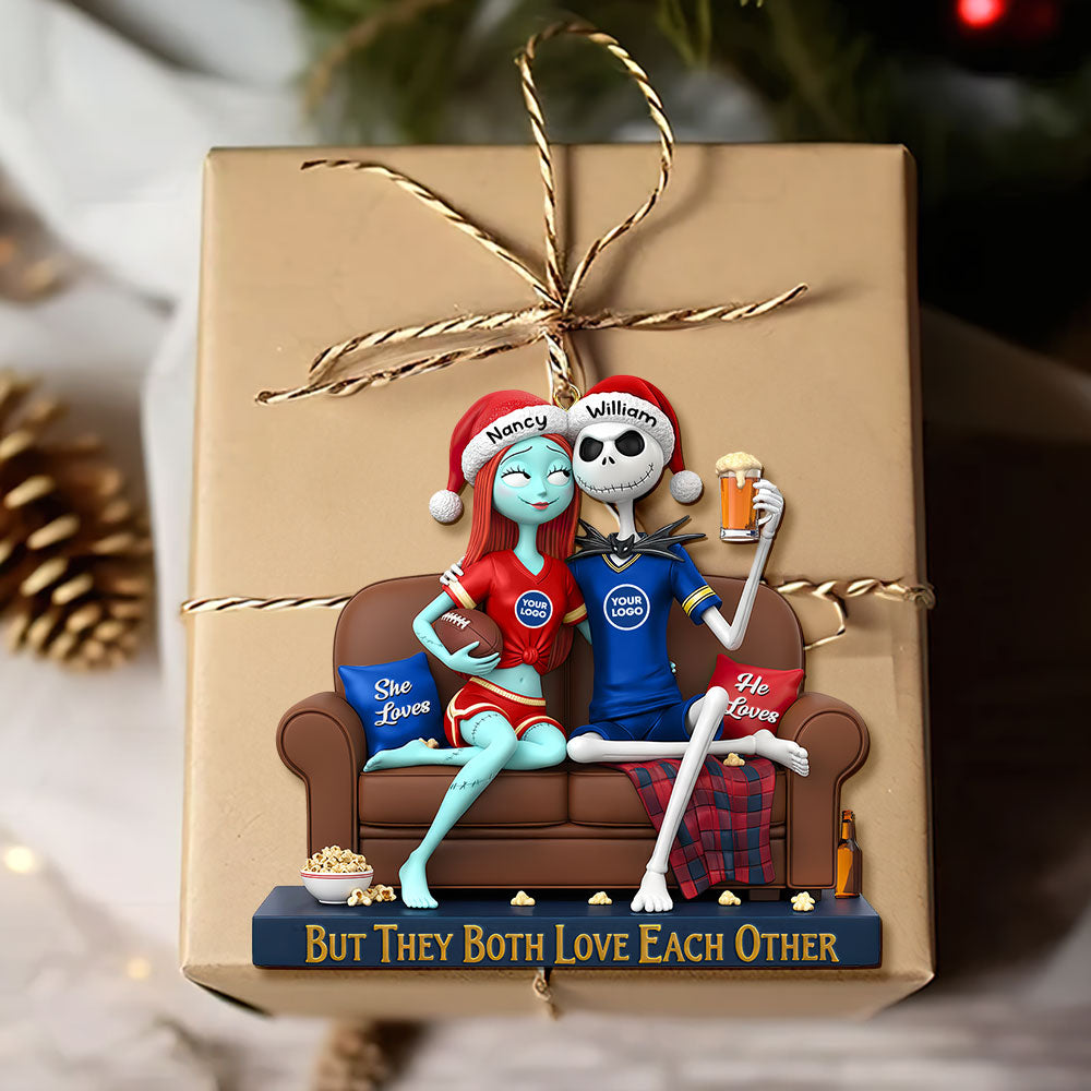 Sporty Couple Christmas Ornament - Personalized Gifts For Couple 03huti281025-Homacus