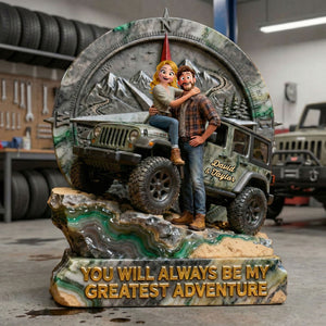 Adventurous Couple Acrylic Plaque, Personalized Gifts For Off-road Couple 04QHTI160126-Homacus