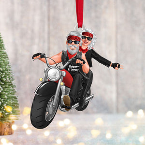 Personalized Gift For Couple Christmas Ornament Motorbike Couple 016ACTI111124DA-Homacus