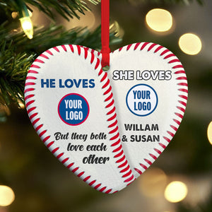 Personalized Christmas Gifts For Baseball Lover Ceramic Ornament 02HUTI091024-Homacus