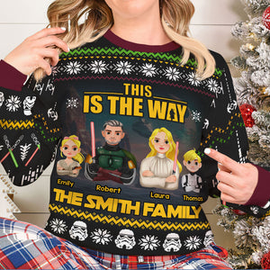 Personalized Gifts For Family Ugly Sweater 05toti211024hg-Homacus