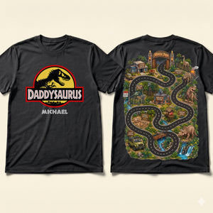 Adventure Map Shirt - Personalized Gifts For Dad 04NATI210526-Homacus
