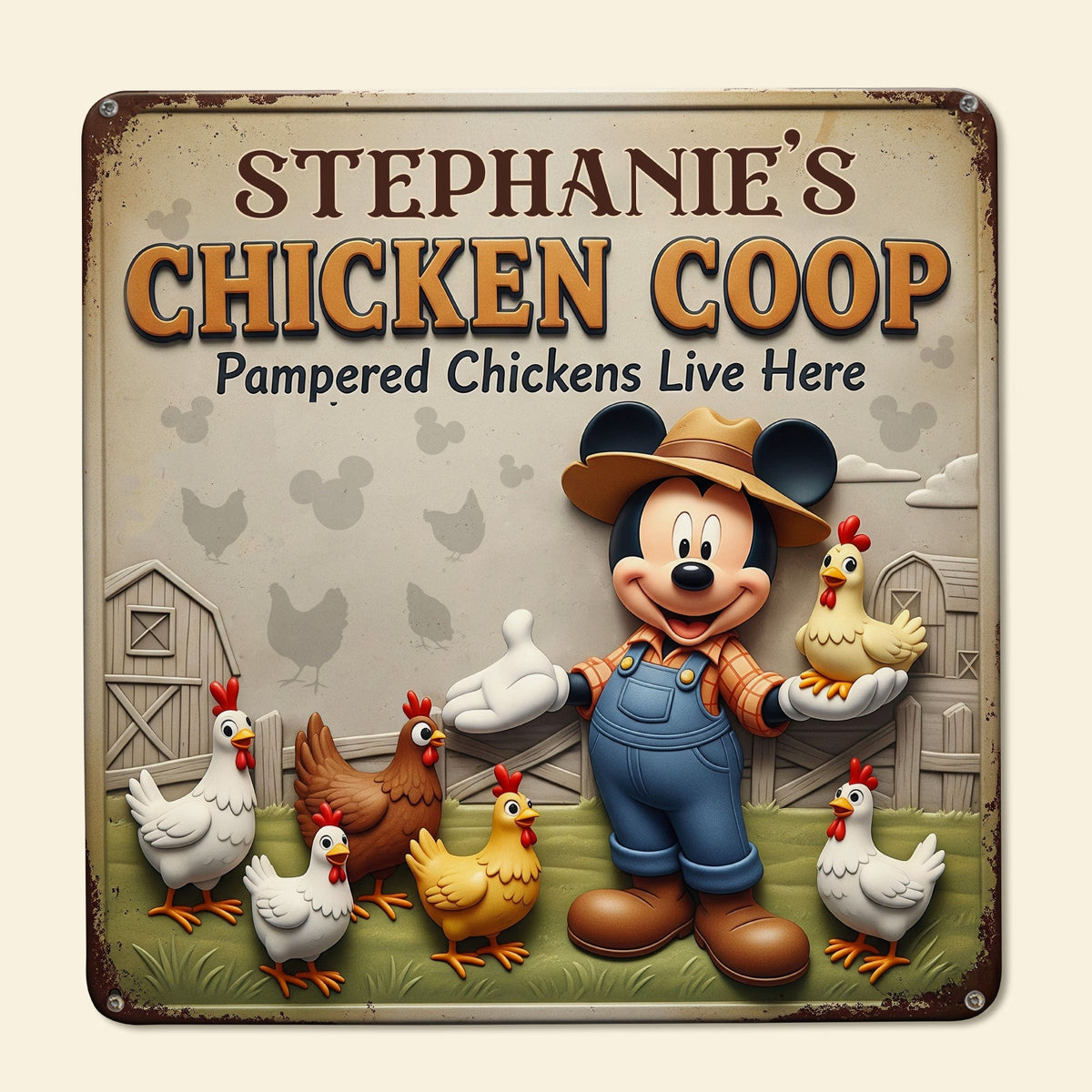 Cute Chicken Coop Metal Sign - Personalized Gifts For Farmers 01ohti050625-Homacus