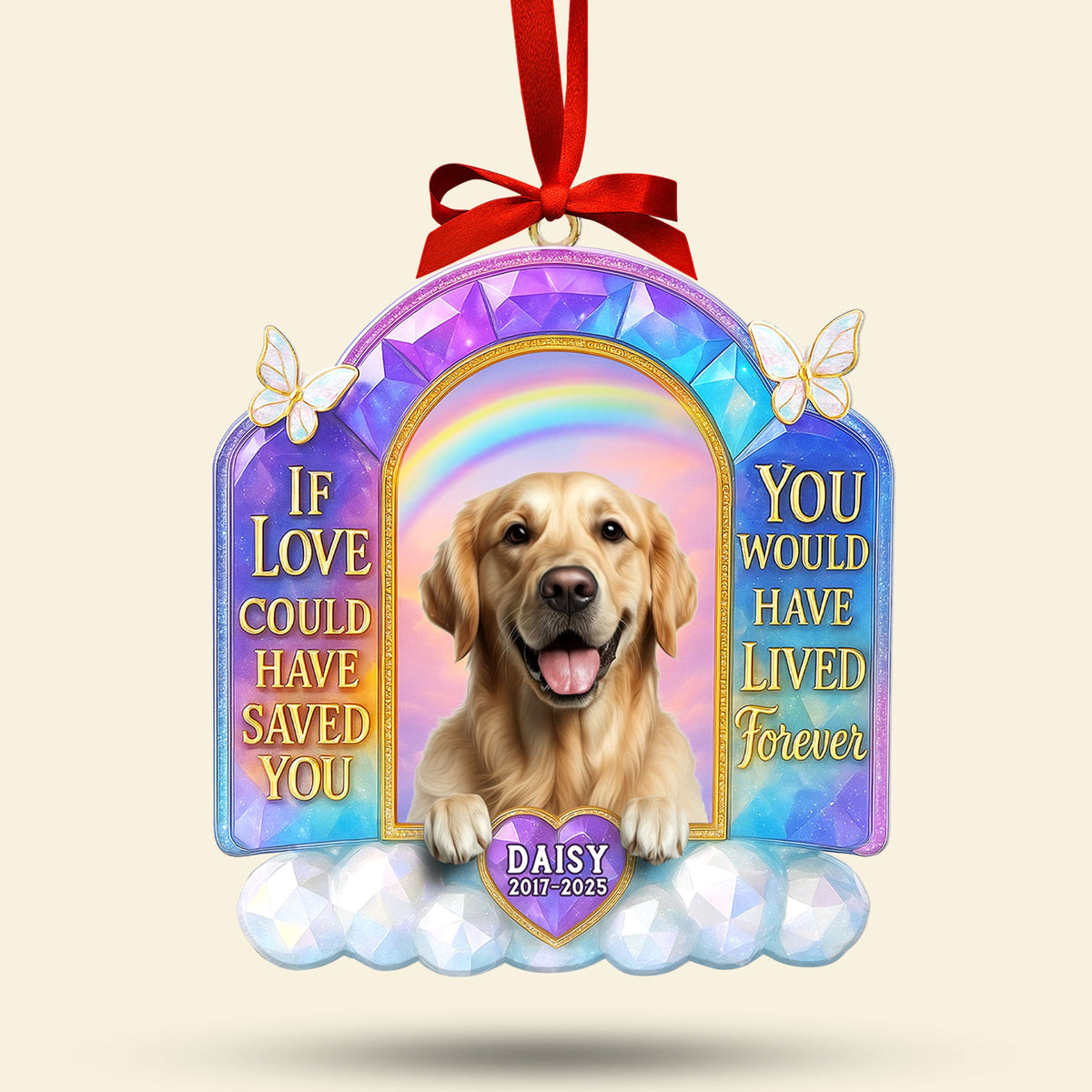Memorial Dog Ornament - Custom Photo Gifts For Dog Lovers 06nati160925-Homacus